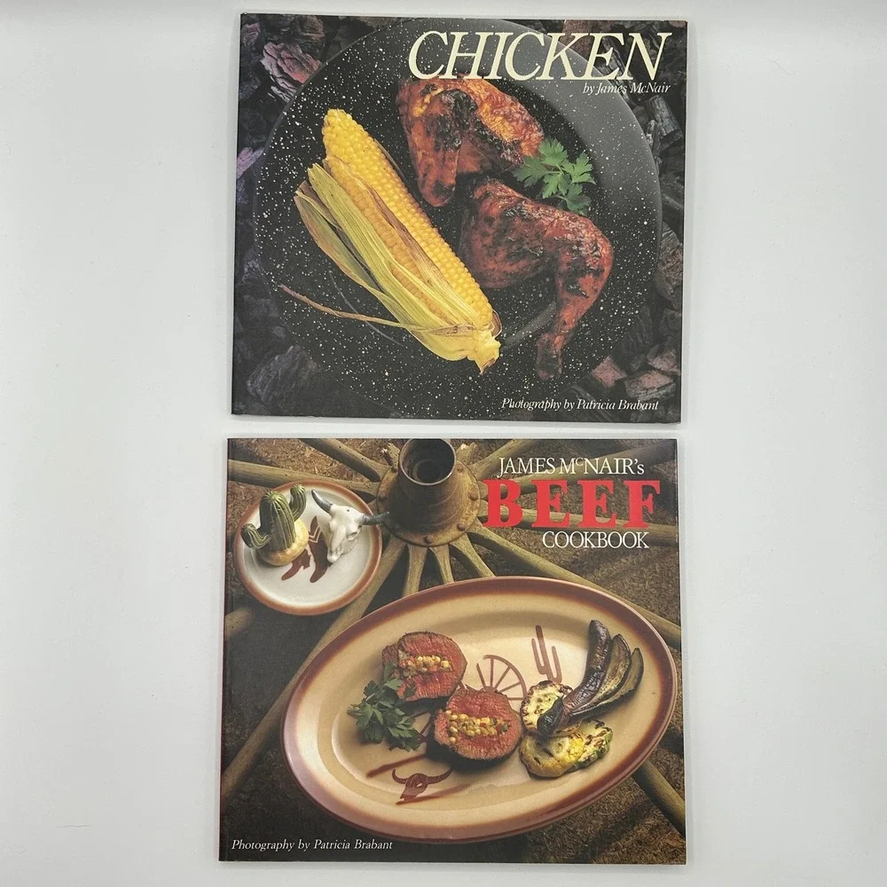 BUNDLE James McNair Chicken Beef‎ Cookbook Softcover Illustrated International